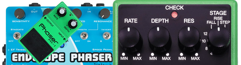 Efecto de phaser para la guitarra eléctrica